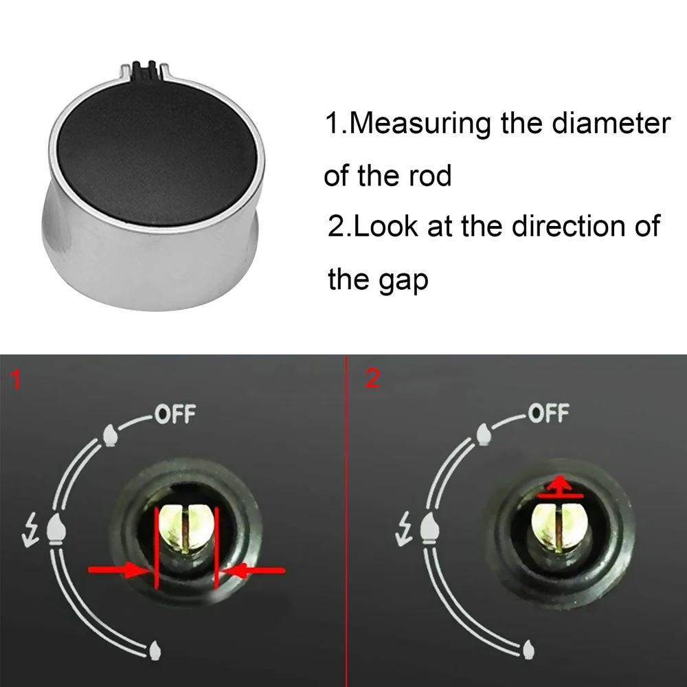 Behogar 2 шт Металл 8 мм Универсальные серебряные ручки управления газовой плитой адаптеры Переключатель духовки варочная поверхность управление замки