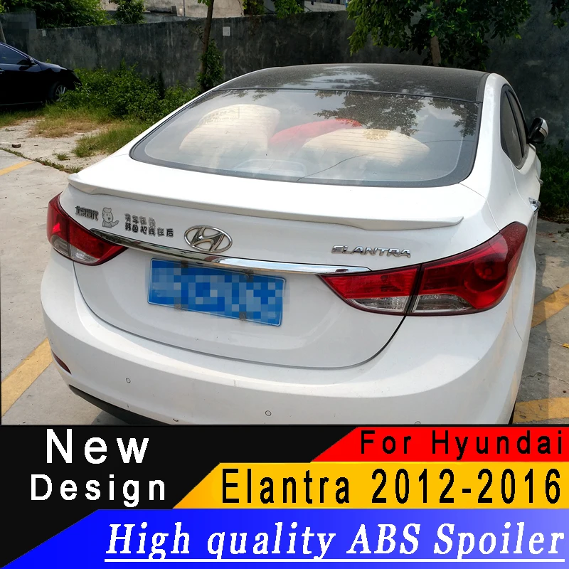 Спойлер для Hyundai Elantra 2012 2016 спойлер СЕДАН высококачественный АБС пластик праймер