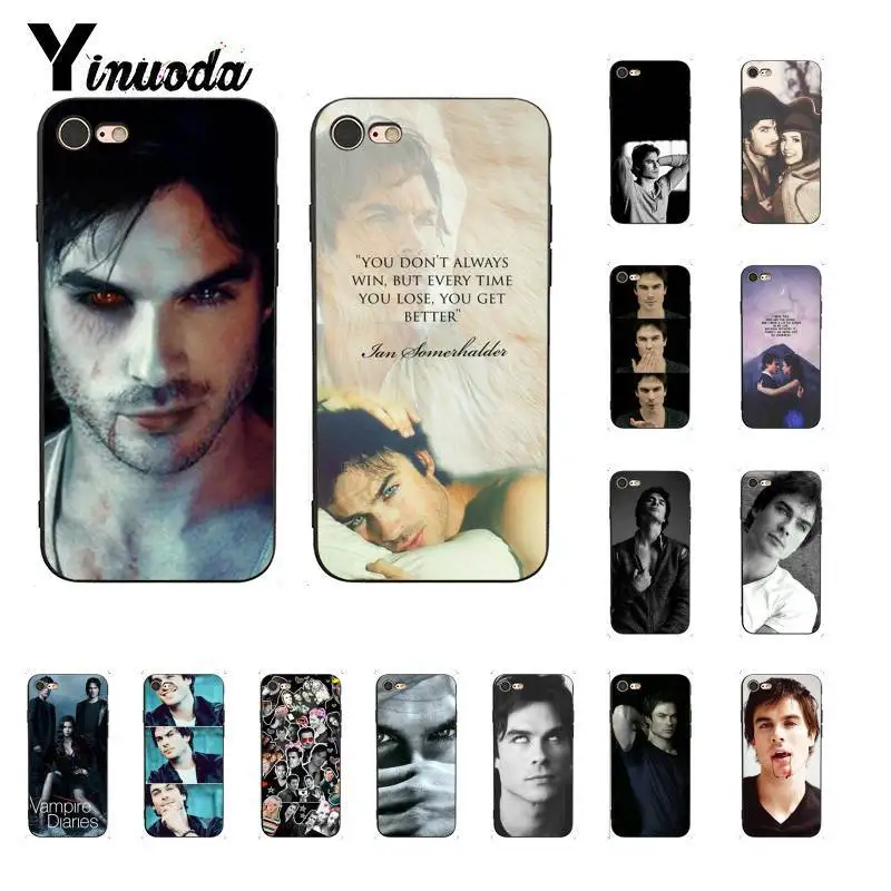 Yinuoda вампира Дневники Йен Сомерхолдер класса люкс ч для iPhone8 7 6 6S 6Plus X XS Макс 5 5S SE XR