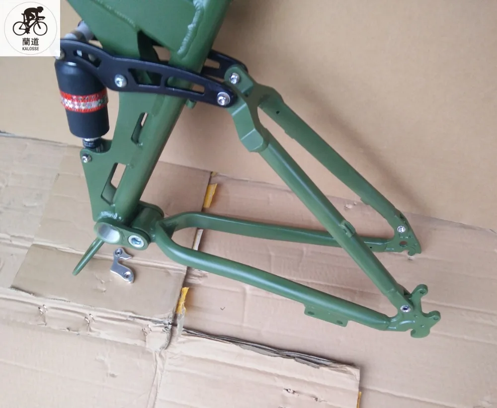 Best Kalosse  Soft tail  Mountain bicycle frame  MTB frame   Folding Mountain alloy frame  26er  26*17inch cycling parts 14
