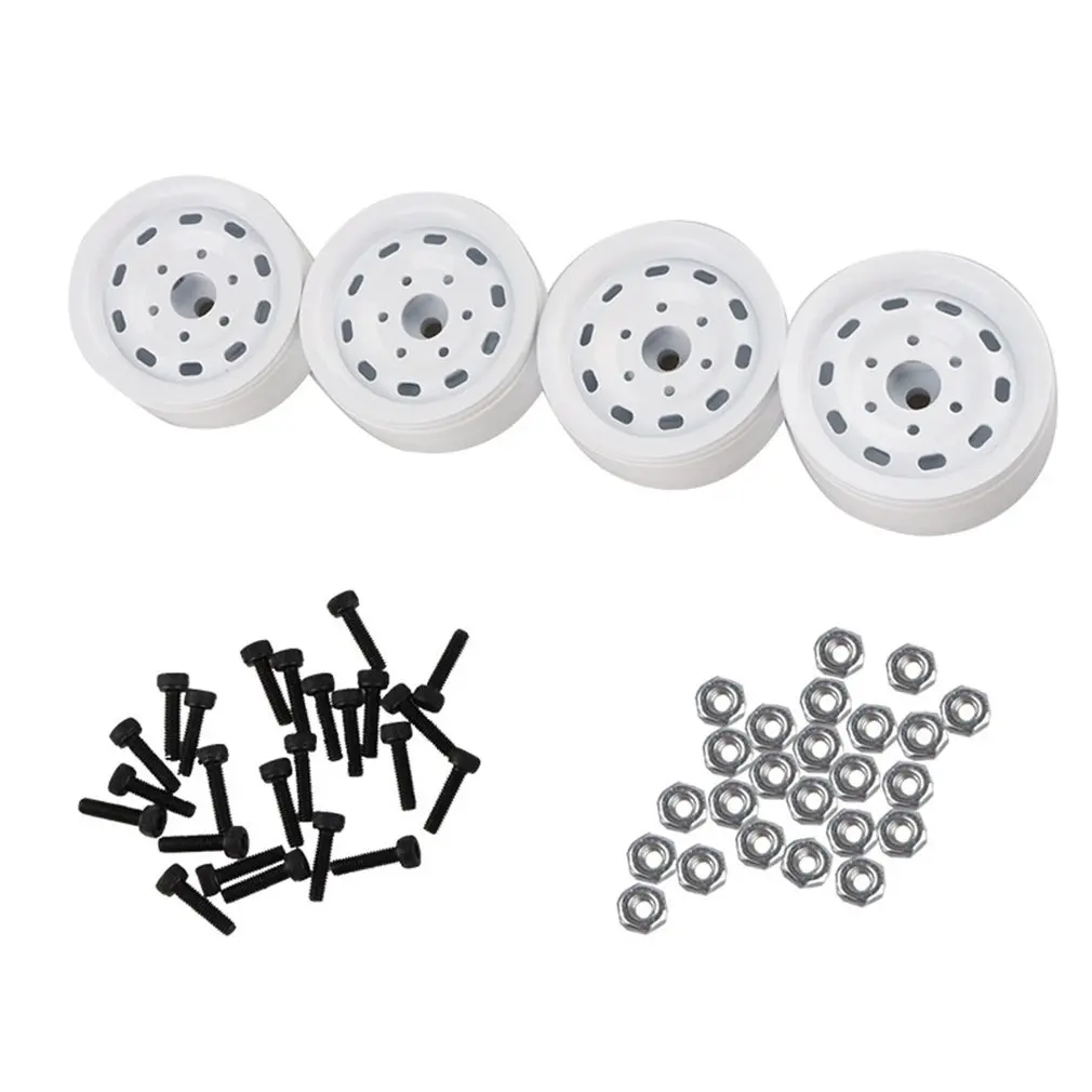 

1.9 Inch RC Metal Wheels Hub Rim Set for Axial SCX10 RC4WD D90 1/10 RC Crawler Car Vehicle RC Tires Part Accessories