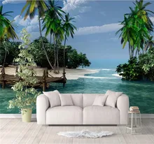 Custom wallpaper murals creative simple European and American landscape wall sea decoration waterproof material Custom wallpaper murals creative simple European and American landscape wall sea decoration waterproof material