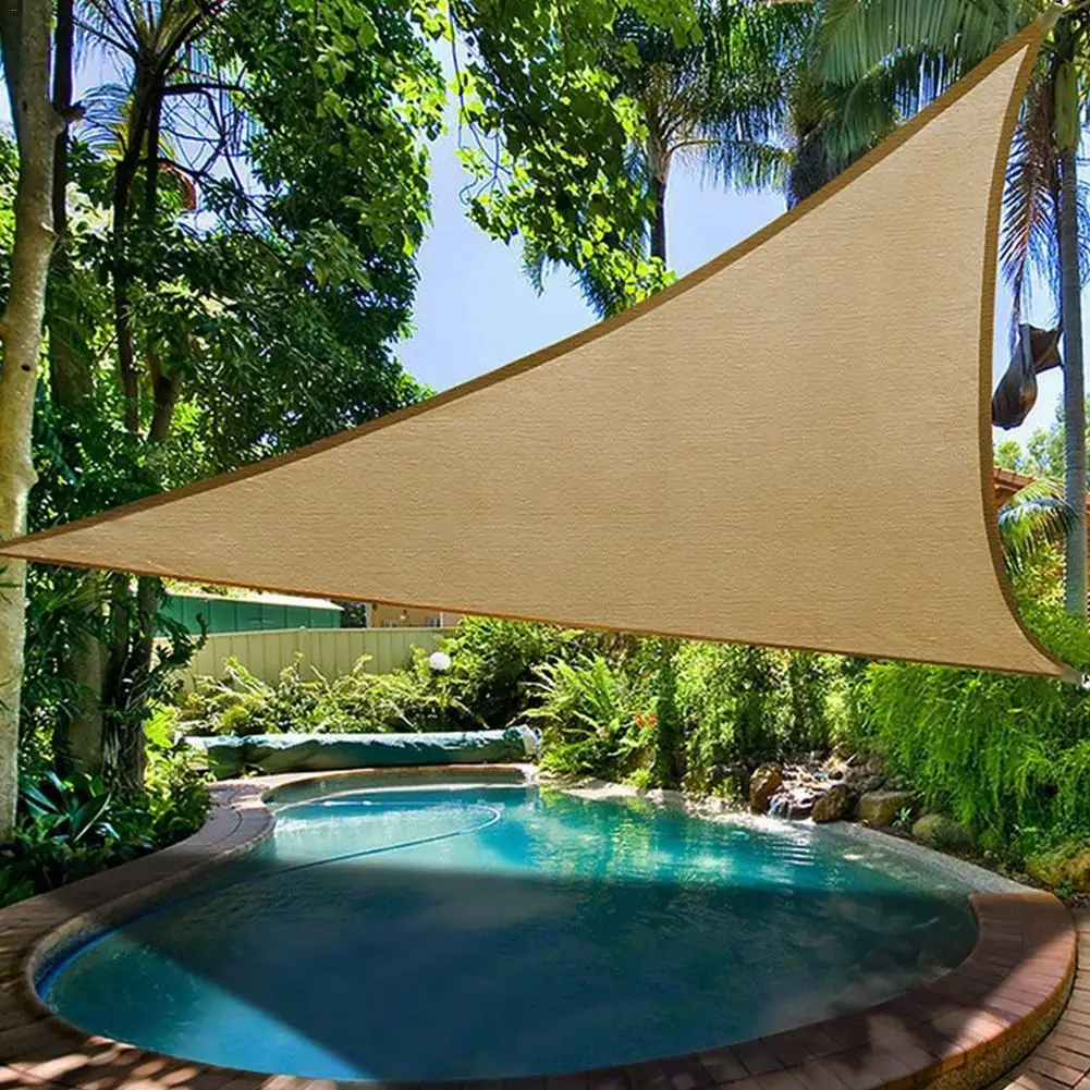 UV Protection Polyester Sun Shade Sail 6X4m Outdoor Garden Top