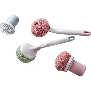 

5pcs Clean Ball Nanofiber Cleaning Brush Renewable Cleaning Ball Kitchen Brush Pot Dish Bowl Pot Brush Household Cleaning Tools