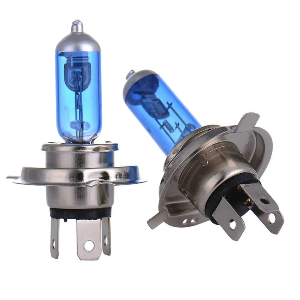 

Safego 2pcs New H4 halogen blub warm white 4300k Xenon Car HeadLight Bulb Halogen Light h4 12v 60/55w p43t halogen lamp