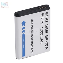 BP70A BP-70A 1200mAh Camera Battery for Samsung ST60 ST61 ST70 ST71 ES65 ES67 ES70 ES71 ES73 ES74 SL50 SL600 SL605 PM189