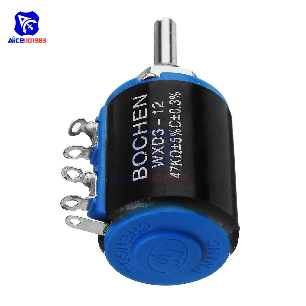 WXD3-13-2W Rotary Multiturn Wirewound 1K Ohm Potentiometer With Knobs xr