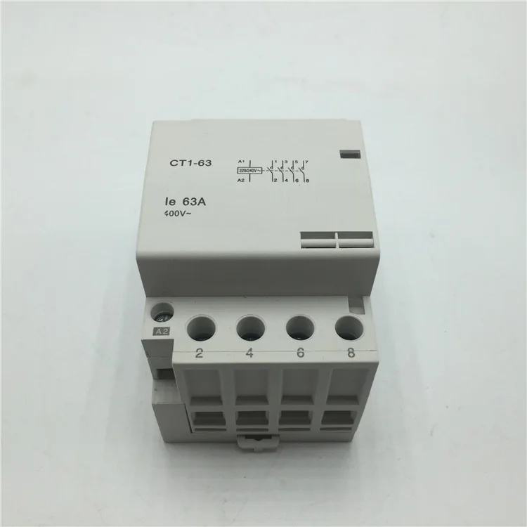 CT1 контактор для дома 32A 40A 63A 4P 220V 230V 50HZ/60HZ din-рейка AC стартер | Обустройство