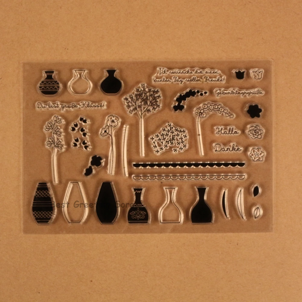 

diy flower clear stamps for scrapbooking decoration bullet journal stamps