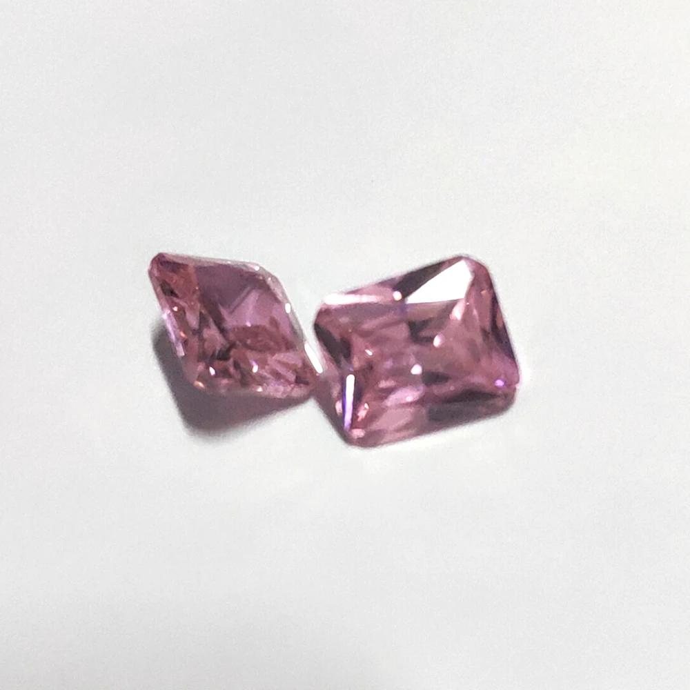 10pcs 10 Carat Luxury 10x12mm Pink Quartz High Quality Loose Gemstones DIY Created Stones Fine Jewelry Making Gifts