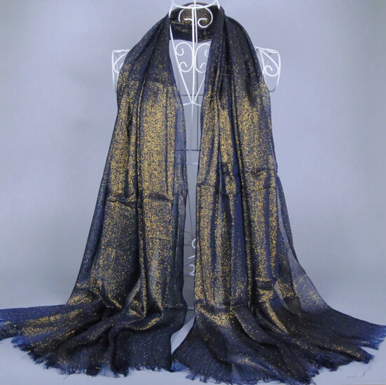 

golden scarf shawl weaving with golden thread headscarf shiny elegant 180*100cm hijab large shawl 10pc/lot