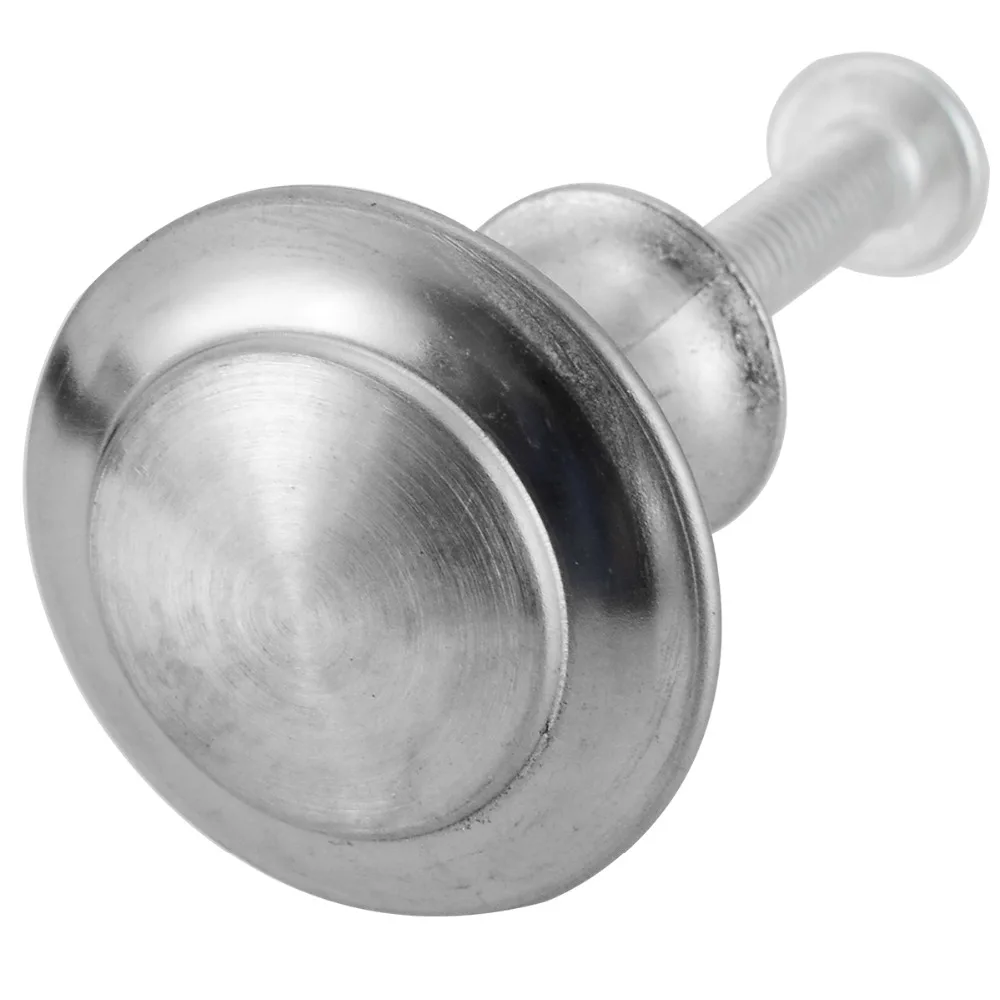 50pcs Stainless Steel Round Cabinet Knobs Metal Drawer Knobs Kitchen Cupboard Pull Handles Furniture Accessory With Screws set 50pcs Stainless Steel Round Cabinet Knobs Metal Drawer Knobs Kitchen Cupboard Pull Handles Furniture Accessory With Screws set
