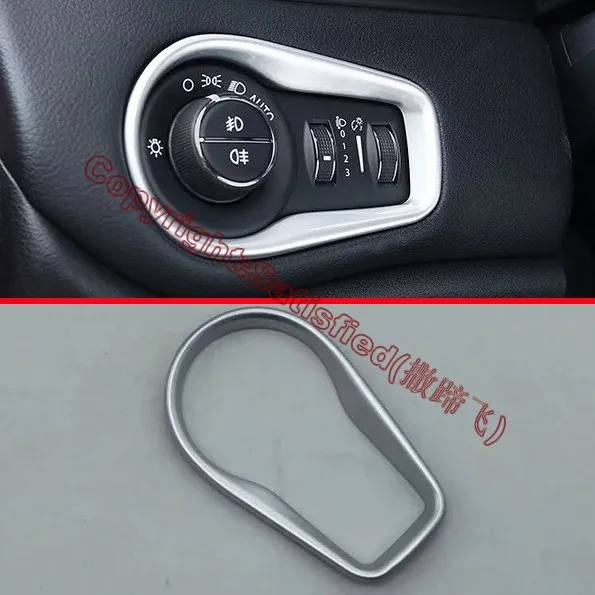 ABS Pearl Chrome Head Light Switch Control Trim Cover For JEEP Renegade 2015 2016 2017 | Автомобили и мотоциклы