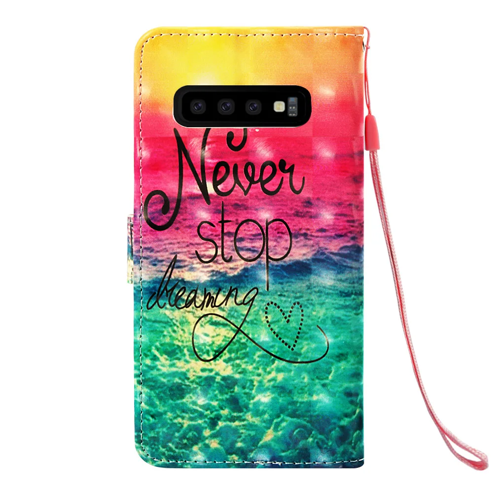 Кожаный чехол книжка с изображением черепа для Samsung Galaxy A20 A30 A40 A50 A70 M10 M20 M30 A40S A7 A9 2018