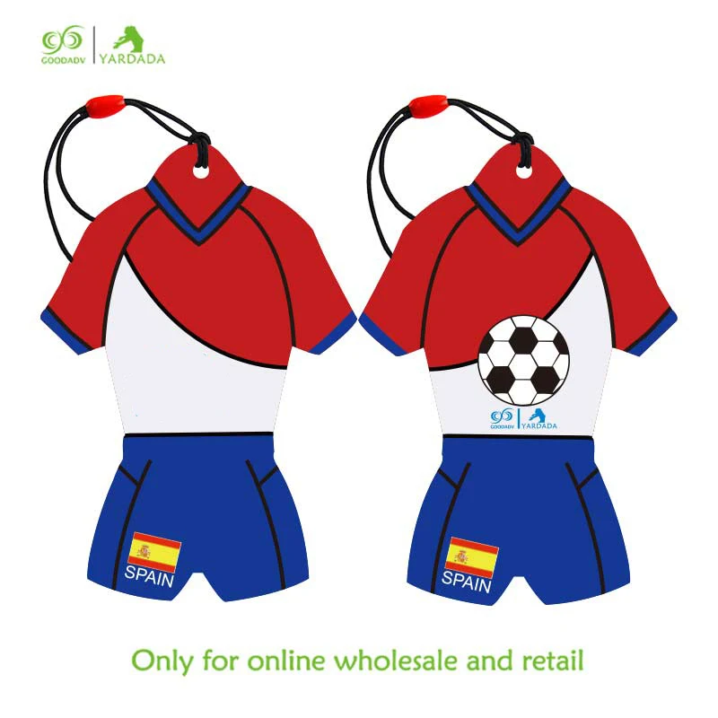 1pc Spain jersey shaped car perfume air freshener for home