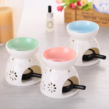 

Fragrance Lamp Holder Furnace Incense Censer Lights Classic Glaze Ceramic Aromatherapy Oil Burner Candle Holder Home Decor