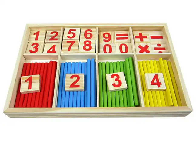 1PC Intelligence Great Toys Montessori Math Wooden Material Color Calculation Early Education Enlightenment Toy Panda