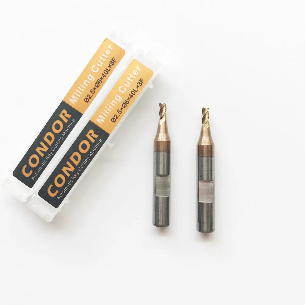 

Best Quality 2 pieces / lot 2.5mm Milling Cutter for Mini IKEYCUTTER CONDOR XC-007 Master Series