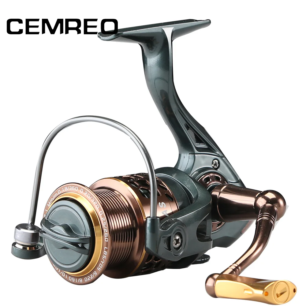 

CEMREO 11+1BB Lure Fishing Spinning Reel Metal Spool Spin Reel 2000 3000 4000