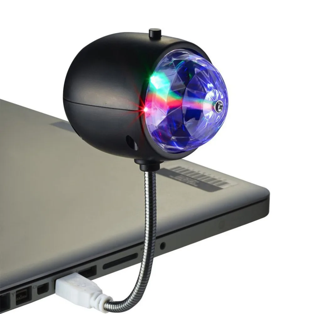 

LED Stage Light Sound Control Crystal Magic Disco DJ KTV Party Lamp