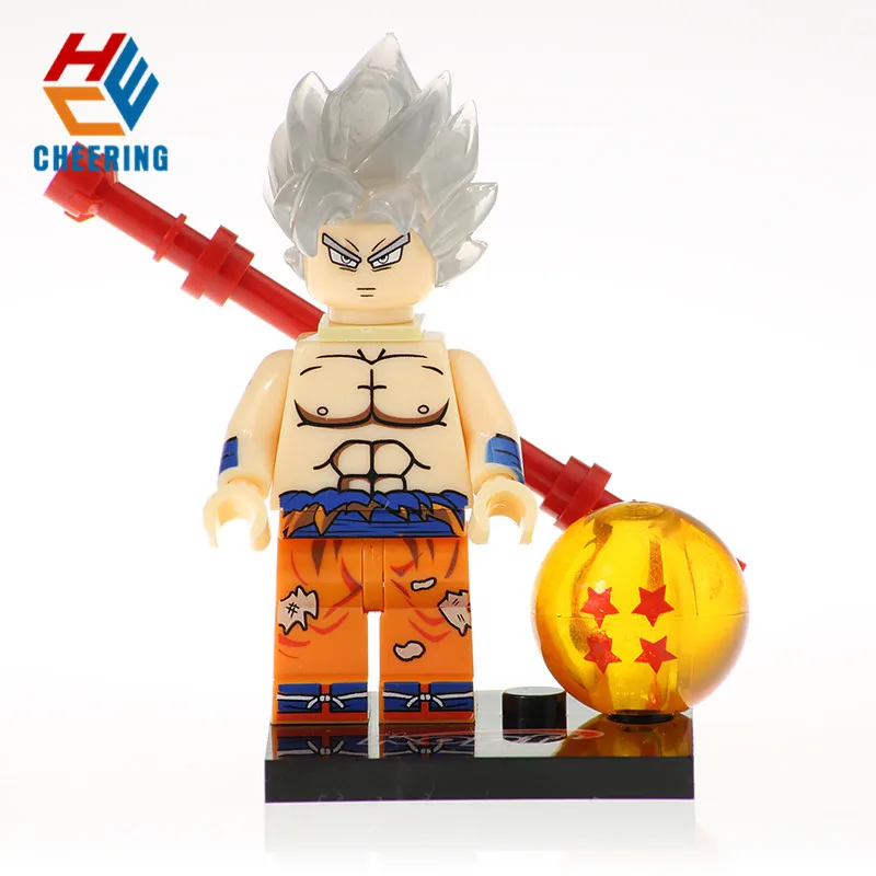 

Single Sale Building Blocks Son Goku SS Android17 Goku Ultra Instic Launch Jiren Figures Bricks Learning Toys For Kids KF456