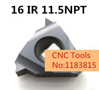 

10pcs 16 IR 11.5 NPT Threaded Inserts Indexable Tungsten Carbide Threading Lathe Inserts for Threaded Lathe Holder