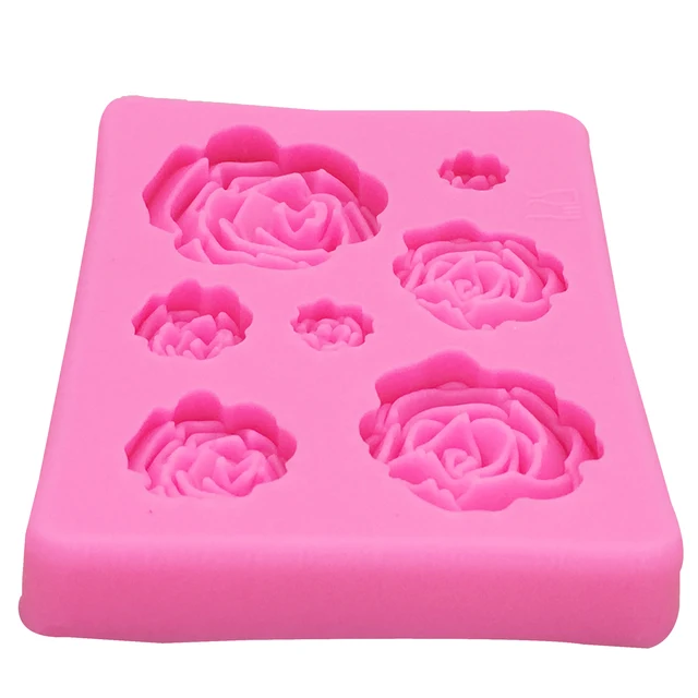 Rose Flowers Silicone Mold Cake Decorating Tools