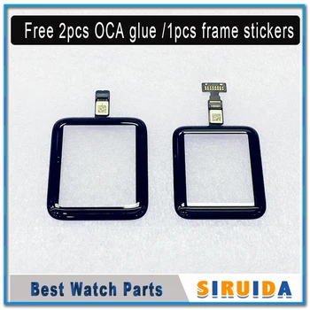 1Pcs 38mm 42mm Touch Screen Digitizer For Apple Watch Series 2 3 S2 S3 LCD Front Glass Sensor Outer Panel Cover With Flex Cable 1