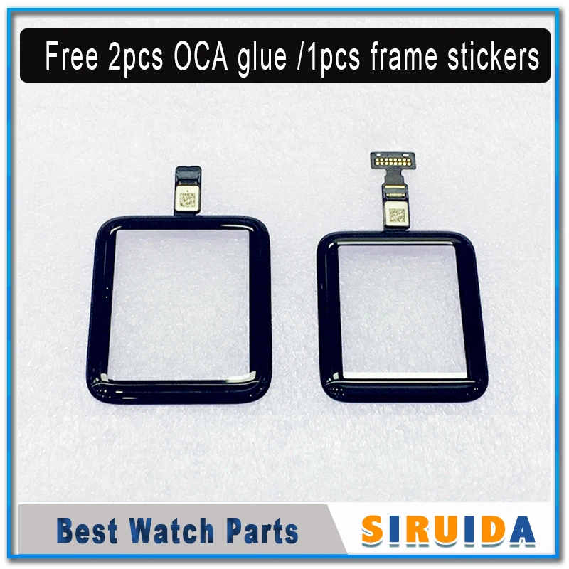 1Pcs 38mm 42mm Touch Screen Digitizer For Apple Watch Series 3 4 5 6 S3 LCD Front Glass Sensor Outer Panel Cover With Flex Cable | Мобильные