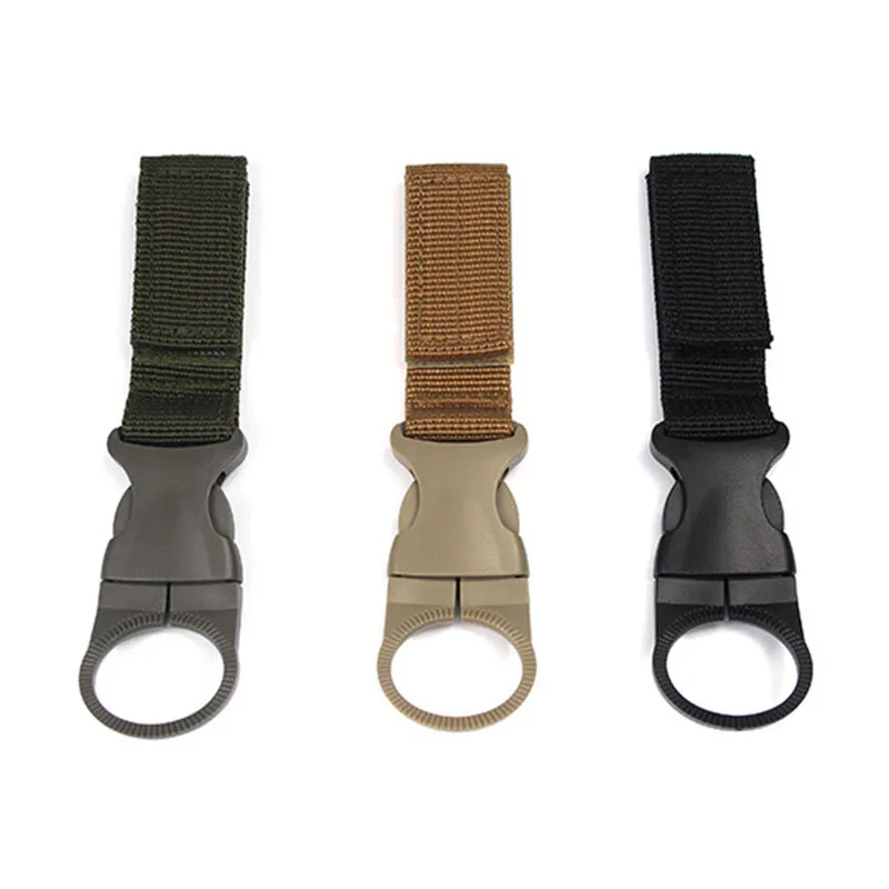 

1pc EDC Outdoor Tactical 25mm Nylon Backpack Equipment Tourism Detachable Water Bottle Ribbon Buckle Belt Plastic Steel tools
