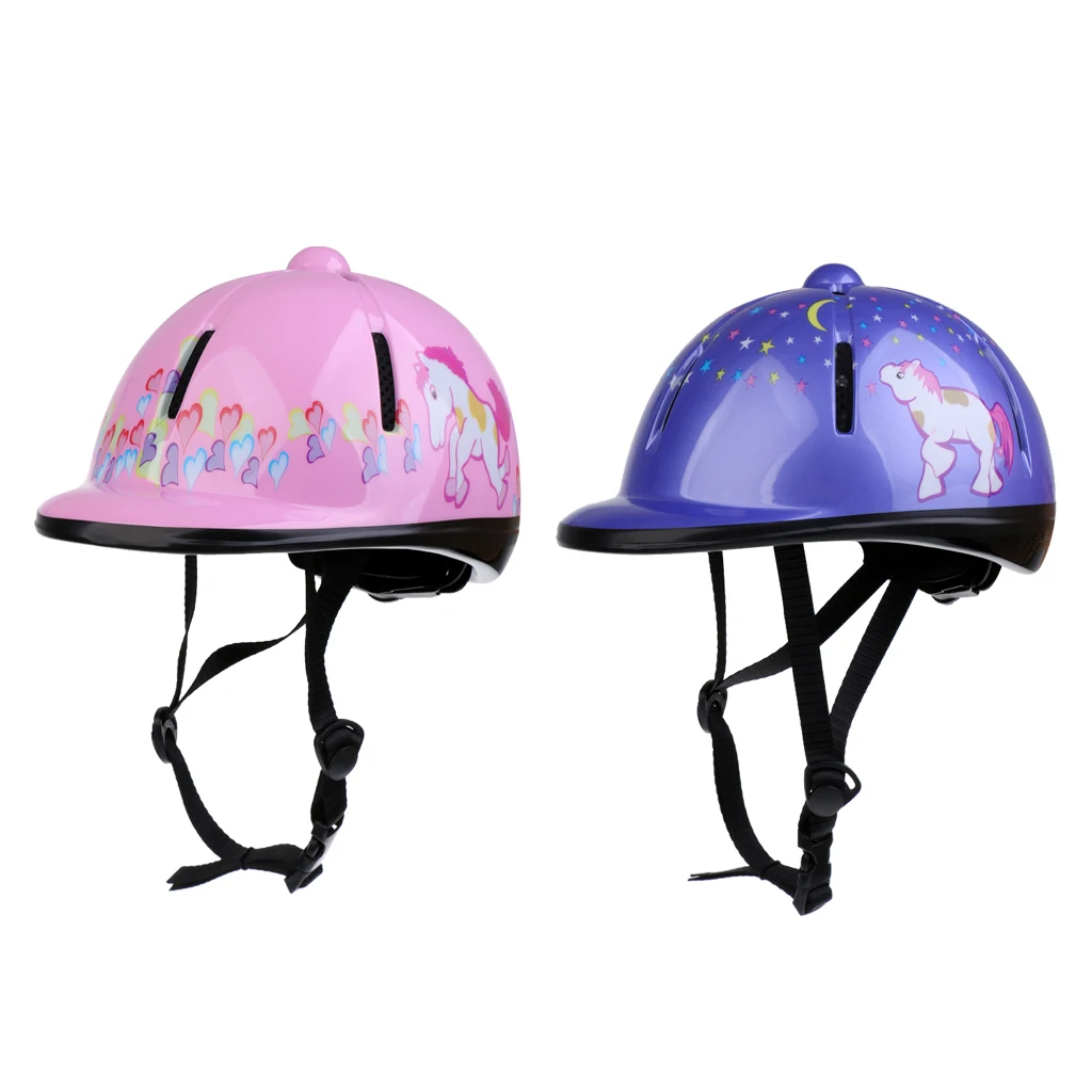 

2 Pieces Safety Adjustable Kids Horse Riding Hat Safety Equestrian Helmet for Bike Outdoor Kayak Canoe Boating Fishing Camping