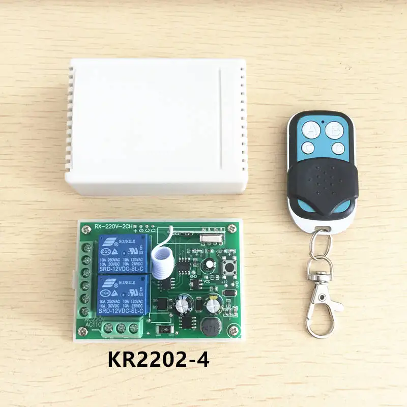 

433 Mhz Universal Wireless Remote Control Switch AC 85V ~ 250V 110V 220V 2CH Relay Receiver Module and RF 433Mhz Remote Controls