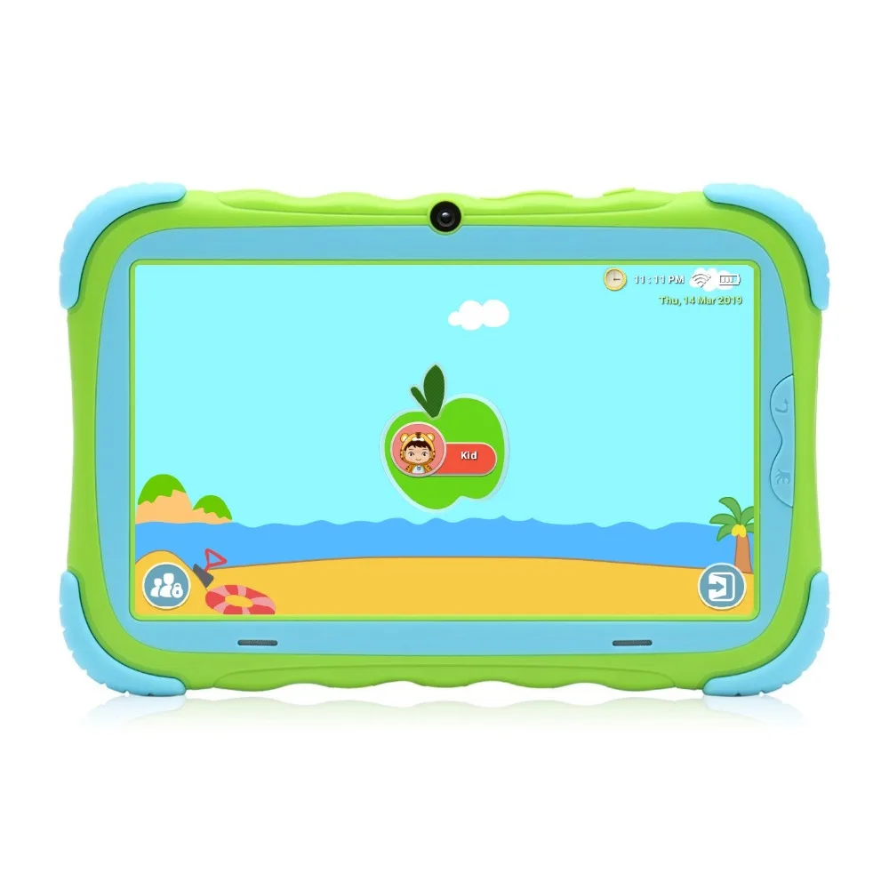 IRULU дюймов 7 дюймов Android 7,1 детский планшет 16 ГБ Babypad Edition PC с Wi-Fi и камерой GMS Сертифицированный поддерживаемый чехол для детей (зеленый)
