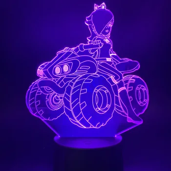 

3d Illusion Led Night Light Beauty Girl Riding A Quad Bike for Office Home Study Room Decorative Light Bedroom Table Lamp Gift