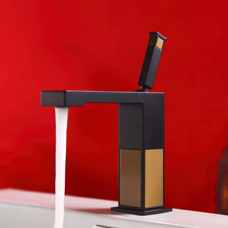 النمط الصيني حوض صنبور الحمام الغرور صنبور خلاط صنبور صنابير المياه الباردة الساخنة حفرة واحدة ليفر مقبض orb نيس تصميم