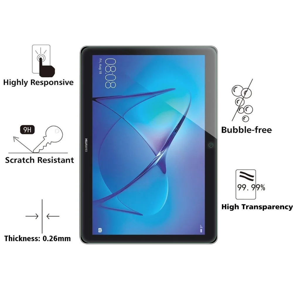 Закаленное стекло для Huawei MediaPad T3 7 0 8 10 9 6 дюйма защитная пленка экрана планшета Honor