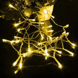 2 м 20-светодиодный Светодиодный строка Водонепроницаемый Фея Света открытый праздник света для вечерние Рождество Свадебные украшения с