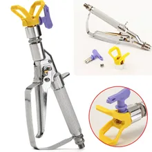 Высокого давления безвоздушная краска Inline опрыскиватель 5000PSI+ 517 наконечник распылителя фиолетовый+ Защитная безвоздушная машина для распыления краски