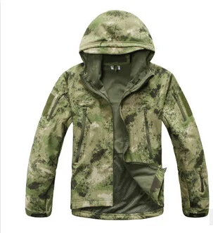 Военная, дождевая, для кемпинга, рыбалки, тактическая одежда для мужчин, унисекс, для улицы, водонепроницаемая, флисовая куртка, для охоты, ветровка, лыжное пальто - Цвет: as photo