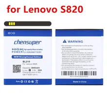 BL210 3600mAh перезаряжаемый литий-полимерный аккумулятор для lenovo S820/A656/A658t аккумулятор для мобильного телефона