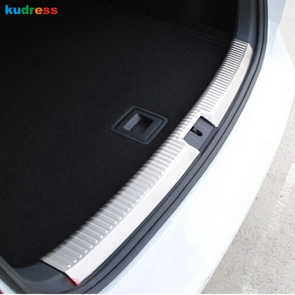 

For Volkswagen VW GOLF 7 2014 Auto Accessories Stainless Steel Inner Rear Bumper Protector Moulding Cover Trim Car Stylings 1pcs