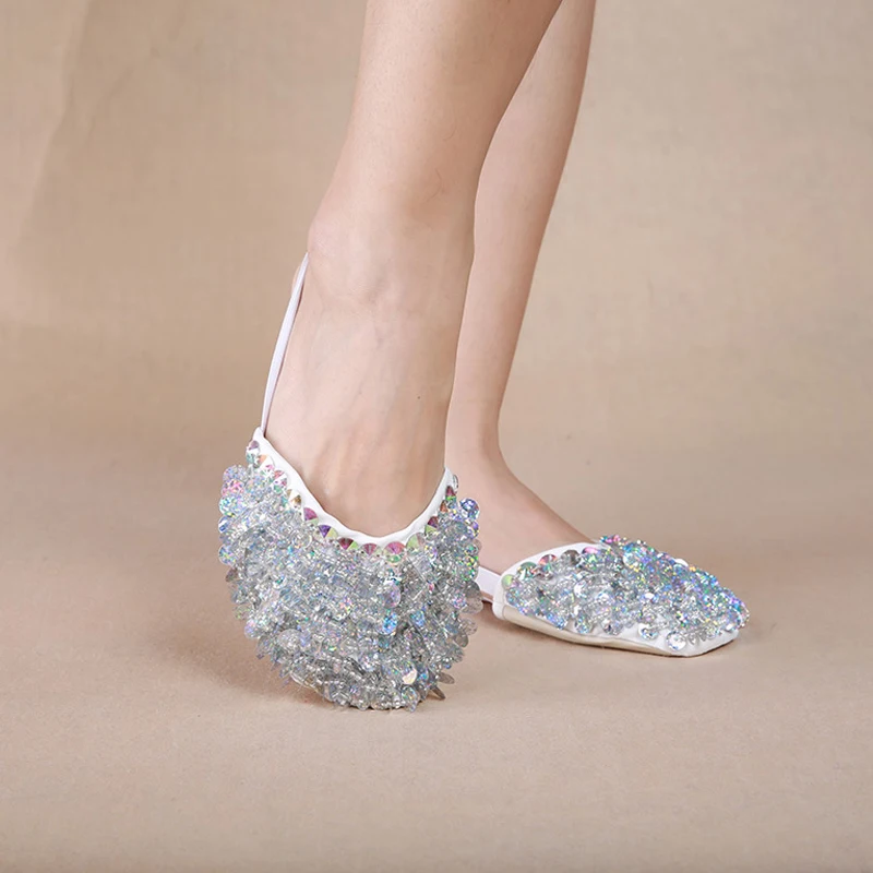 Belly Dance Half Shoes with sequins Performance Dance Ballet Eurythmics
