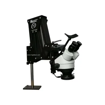 

Free Shipping Jewelry Microscope 7X-45X Diamond Setting Microscope with 8W LED Light Source Free