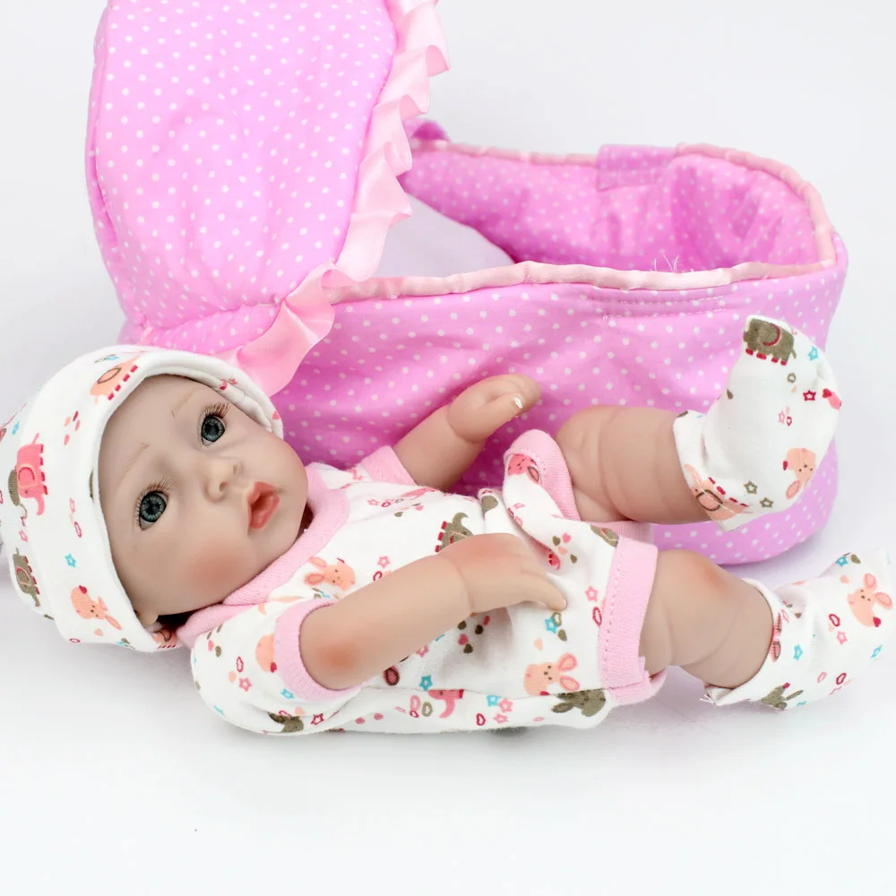 

KAYDORA Mini Dolls Reborn baby toys Handmade 10inch 28cm Full Silicone Reborn Babies Baby Doll For Kids christmas gift for girls