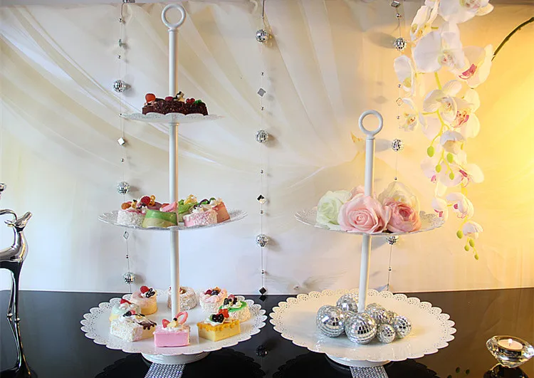 

3102/3103 Wholesale, three layers cake, European style, baking tools for cakes wedding,cake plate,afternoon tea cake stand,