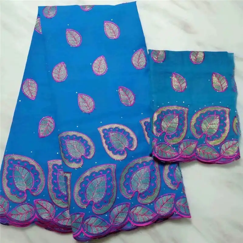 

PL!Soft African Lace Fabric Swiss Cotton Set In Switzerland 2019 Atiku Fabric with embroidery and stones 7yards ! J61008