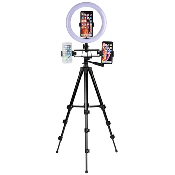 

16CM/26CM Photography LED Selfie Ring Light Camera Phone Ring Lamp with Tripod Adapter Phone Clip For Makeup Video Live Studio