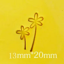 Маленький цветочный узор Мини diy мыло штамп chaprter печать 2*2 см ZZ037