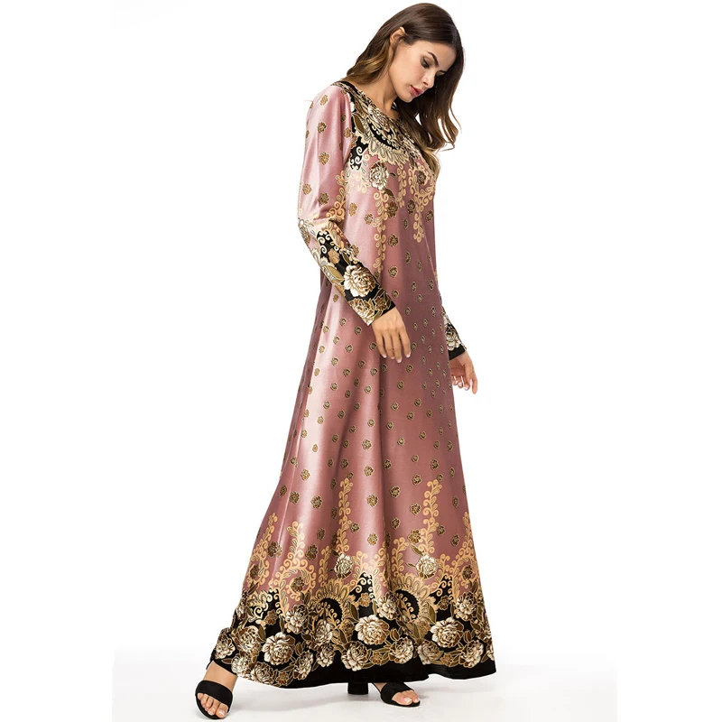 Кимоно кафтан с цветочным рисунком Abaya кимоно кардиган мусульманское платье Абая