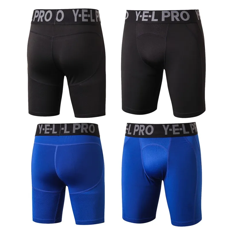 Мужские быстросохнущие спортивные шорты для бега, Компрессионные спортивные штаны